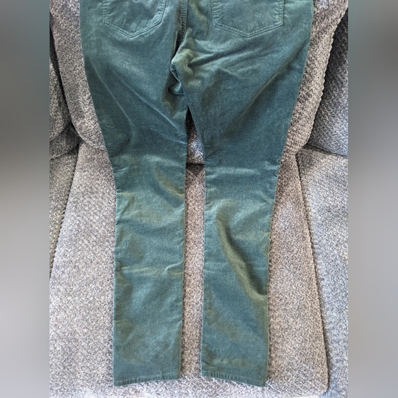 🔥 🔥 AG Adriano Goldschmied Pants Green Velvet Farrah Skinny - Picture 7 of 8